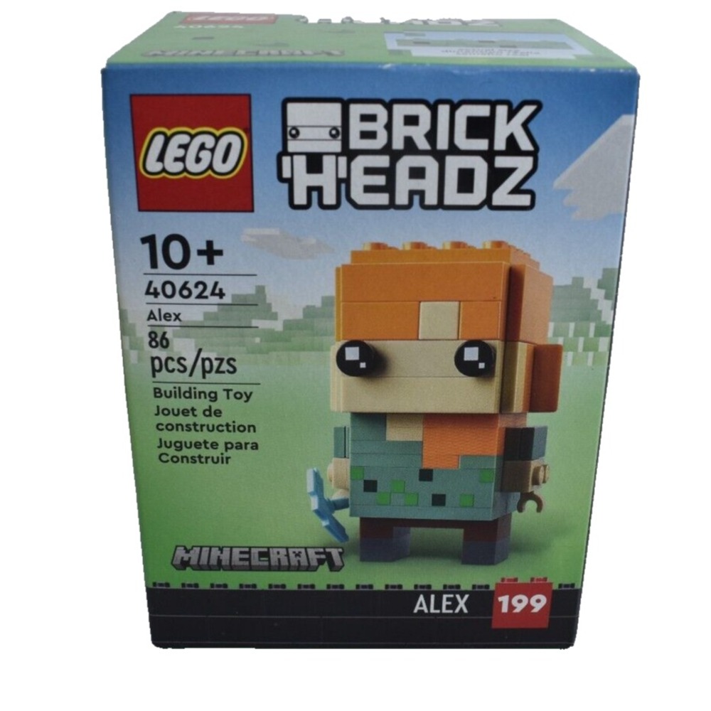 LEGO Brickheadz 40624 Minecraft Alex #199 86pcs New in Box
